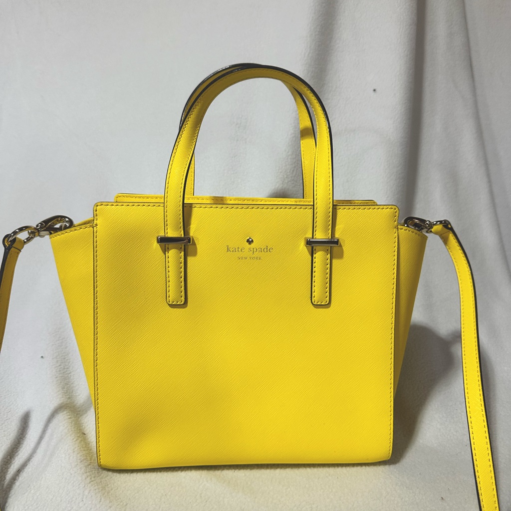 Yellow Kate Spade New York Crossbody Satchel Bag